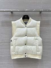 Colestore Max Mara Sleeveless Puffer Vest White  - 1