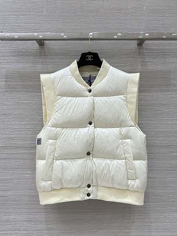 Colestore Max Mara Sleeveless Puffer Vest White 
