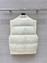 Colestore Max Mara Sleeveless Puffer Vest White  - 2