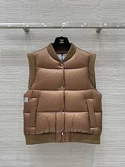 Colestore Max Mara Sleeveless Puffer Vest Brown  - 1