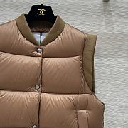 Colestore Max Mara Sleeveless Puffer Vest Brown  - 3