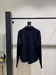 Colestore Max Mara Polo-Neck Knit Sweater Blue - 4
