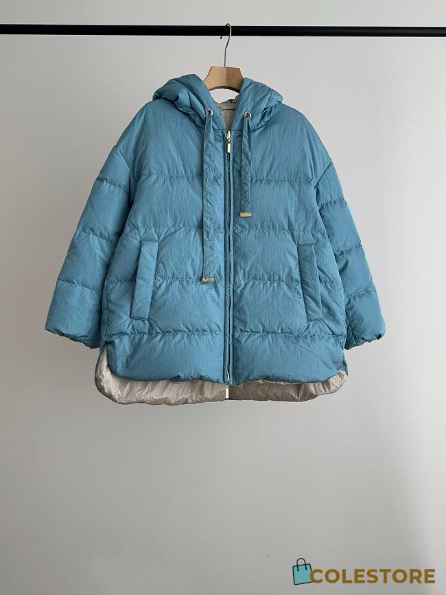 Colestore Max Mara Puffer Jacket Blue  - 1