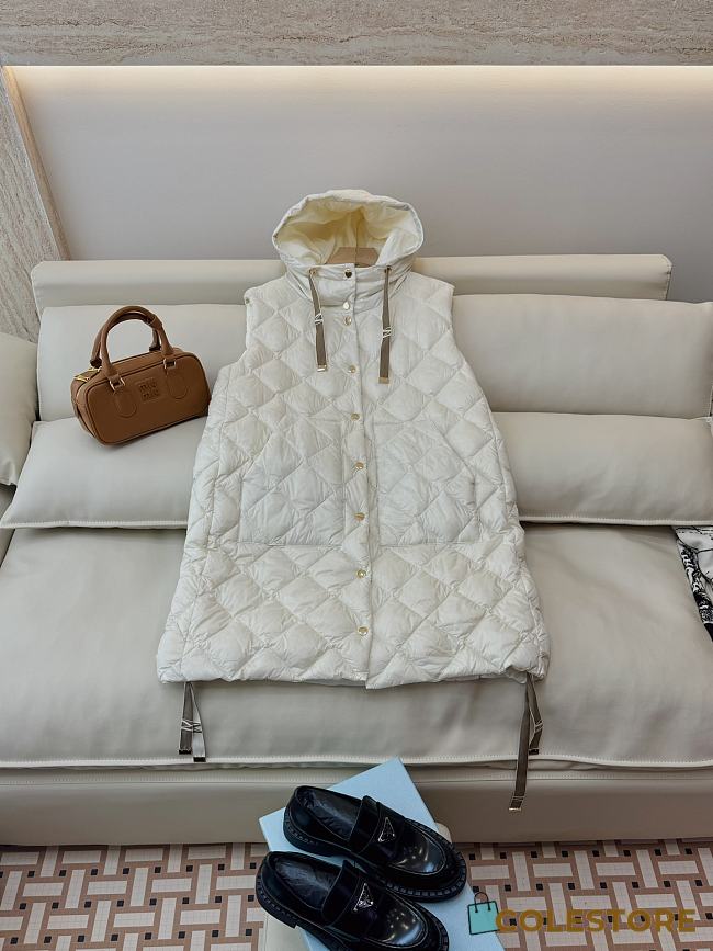 Colestore Max Mara Puffer Vest White - 1