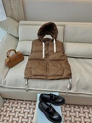 Colestore Max Mara Sleeveless Puffer Vest Brown 02 - 1