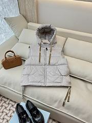 Colestore Max Mara Sleeveless Puffer Vest Light Grey  - 1
