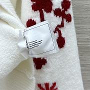 Colestore Chanel Knit Sweater with Floral Motif White - 3