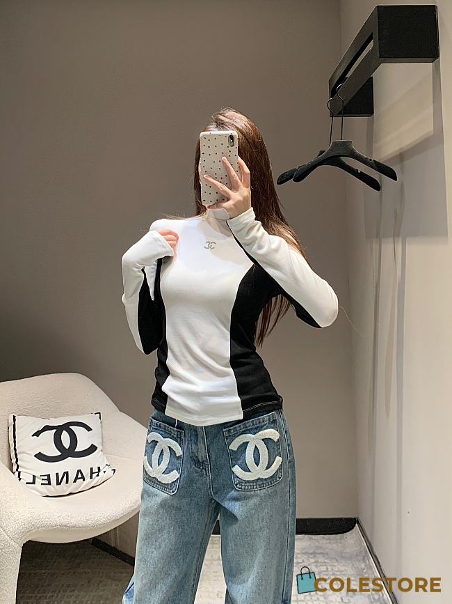 Colestore Chanel Bodycon Shirt White - 1