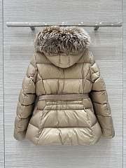 Colestore Moncler Padded Jacket with Fur Hood Beige - 6