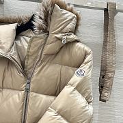 Colestore Moncler Padded Jacket with Fur Hood Beige - 4