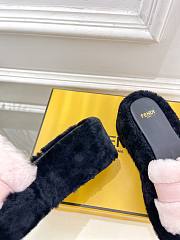 Colestore Fendi Shearling High Slides Pink - 4