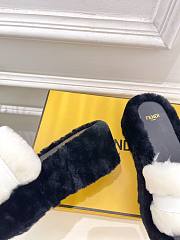 Colestore Fendi Shearling High Slides White - 5