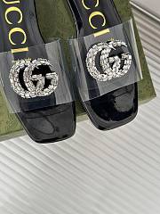 Colestore Gucci Crystal-Embellished High Slides Black - 4