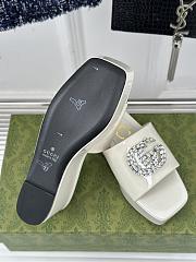 Colestore Gucci Crystal-Embellished High Slides Full White - 4