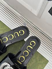 Colestore Gucci Crystal-Embellished Slides Full Black - 5