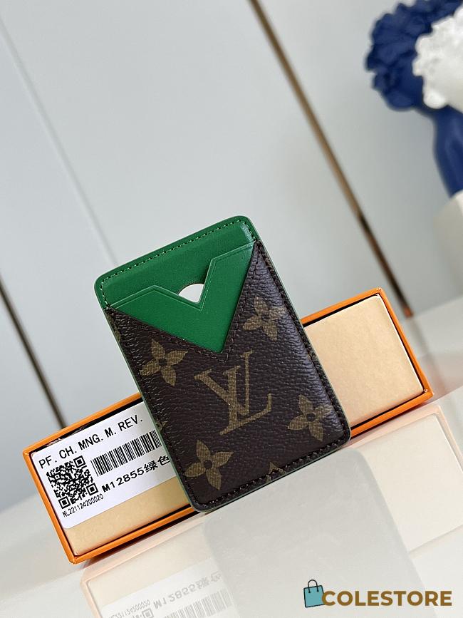 Colestore Louis Vuitton Card Holder Monogram Macassar Green 6.5 x 9.5 x 0.5 cm - 1