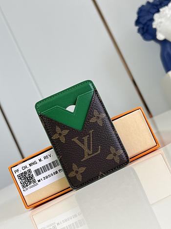 Colestore Louis Vuitton Card Holder Monogram Macassar Green 6.5 x 9.5 x 0.5 cm