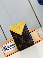 Colestore Louis Vuitton Card Holder Monogram Macassar Yellow 6.5 x 9.5 x 0.5 cm  - 1