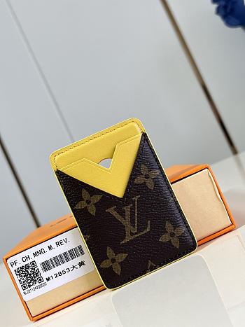 Colestore Louis Vuitton Card Holder Monogram Macassar Yellow 6.5 x 9.5 x 0.5 cm 