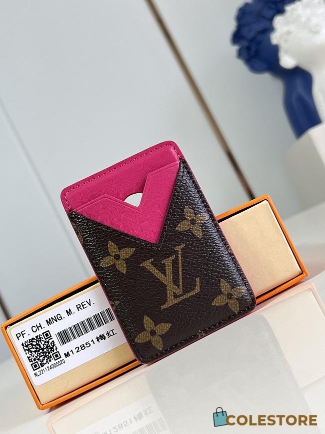 Colestore Louis Vuitton Card Holder Monogram Macassar Pink 6.5 x 9.5 x 0.5 cm  - 1