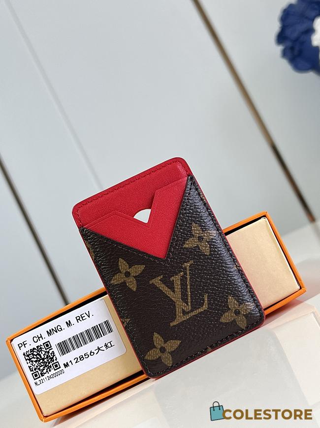 Colestore Louis Vuitton Card Holder Monogram Macassar Red 6.5 x 9.5 x 0.5 cm - 1