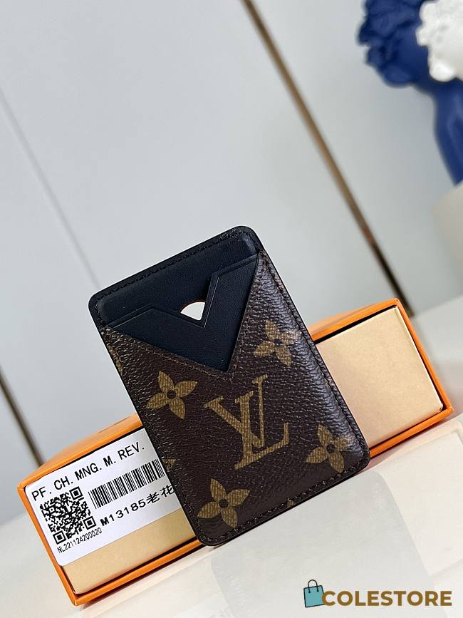 Colestore Louis Vuitton Card Holder Monogram Macassar Black 6.5 x 9.5 x 0.5 cm - 1