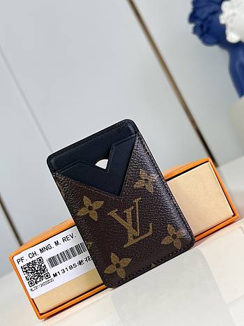 Colestore Louis Vuitton Card Holder Monogram Macassar Black 6.5 x 9.5 x 0.5 cm