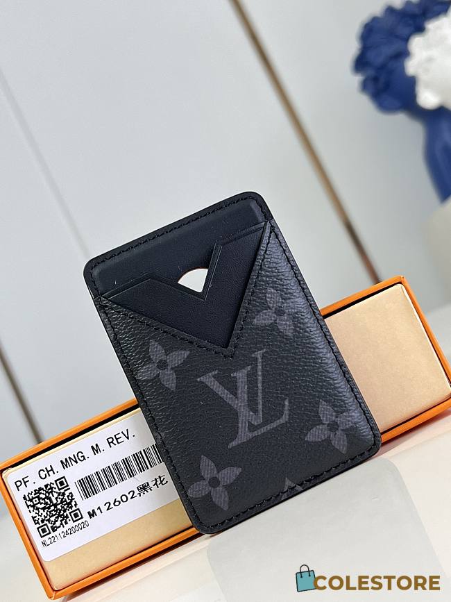 Colestore Louis Vuitton Card Holder Black 6.5 x 9.5 x 0.5 cm - 1