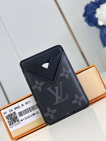 Colestore Louis Vuitton Card Holder Black 6.5 x 9.5 x 0.5 cm