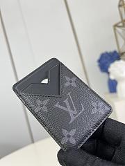 Colestore Louis Vuitton Card Holder Black 6.5 x 9.5 x 0.5 cm - 3