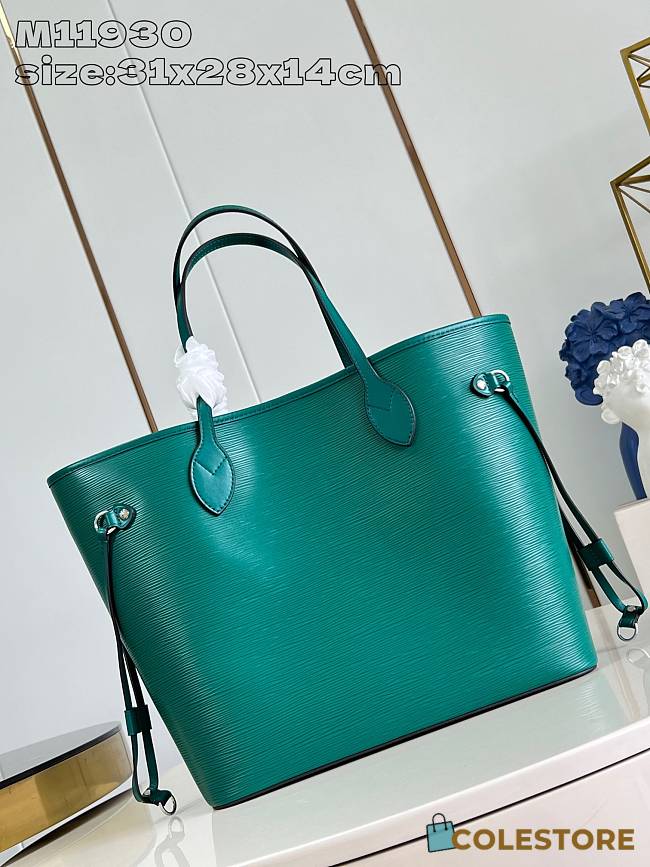 Colestore Louis Vuitton Neverfull MM Green 31 x 28 x 14 cm - 1