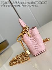 Colestore Louis Vuitton Micro Bag Capucines Pink 8.5 x 3.5 x 10.5 cm - 5