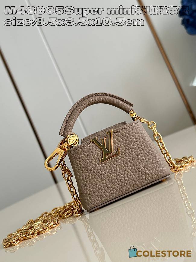 Colestore Louis Vuitton Micro Bag Capucines Brown 8.5 x 3.5 x 10.5 cm - 1