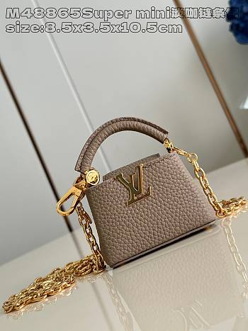 Colestore Louis Vuitton Micro Bag Capucines Brown 8.5 x 3.5 x 10.5 cm