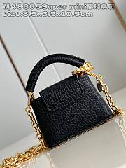 Colestore Louis Vuitton Micro Bag Capucines Black 8.5 x 3.5 x 10.5 cm - 5