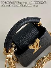Colestore Louis Vuitton Micro Bag Capucines Black 8.5 x 3.5 x 10.5 cm - 4