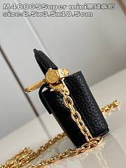 Colestore Louis Vuitton Micro Bag Capucines Black 8.5 x 3.5 x 10.5 cm - 3