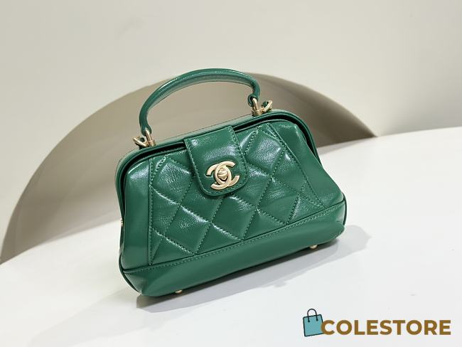 Colestore Chanel Doctor Bag Green 16 cm  - 1