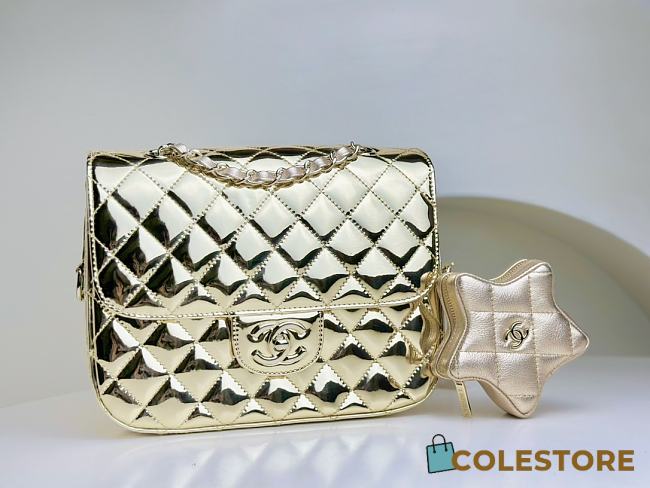 Colestore Chanel 19 Flap Bag Gold 18 cm - 1