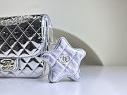 Colestore Chanel 19 Flap Bag Silver 15.5 cm - 3