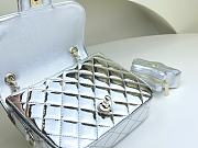 Colestore Chanel 19 Flap Bag Silver 15 cm - 2