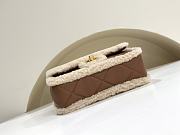 Colestore Chanel Mini Flap Bag With Fur Brown 15 cm - 6