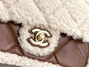 Colestore Chanel Mini Flap Bag With Fur Brown 15 cm - 3