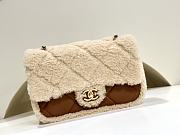 Colestore Chanel Mini Flap Bag With Fur Brown  20 cm - 1