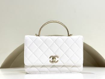 Colestore Chanel WOC With Handle White 20 cm