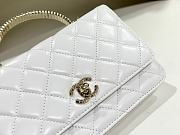 Colestore Chanel WOC With Handle White 20 cm - 5
