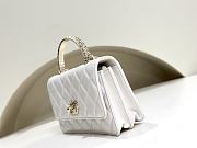 Colestore Chanel WOC With Handle White 20 x 3.5 cm - 6