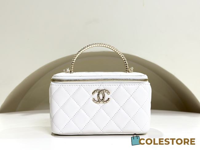 Colestore Chanel Vanity Case White 21 x 16 x 8 cm - 1