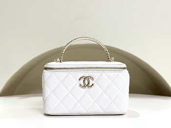 Colestore Chanel Vanity Case White 21 x 16 x 8 cm