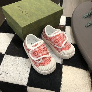 Colestore Kid Shoes Gucci Loafer White Pink Size 20 - 25
